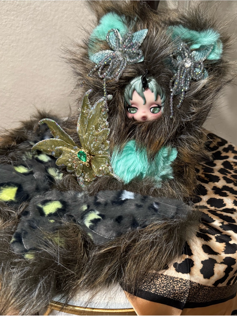 Plush Fur Custom Skullpqnda Butterfly with Accessories - Picture 8 of 10